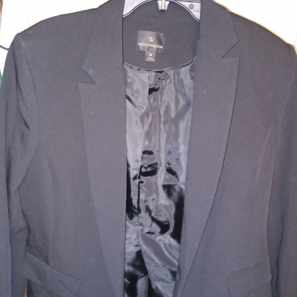 Womens Worthington Black Suit Jacket Size16